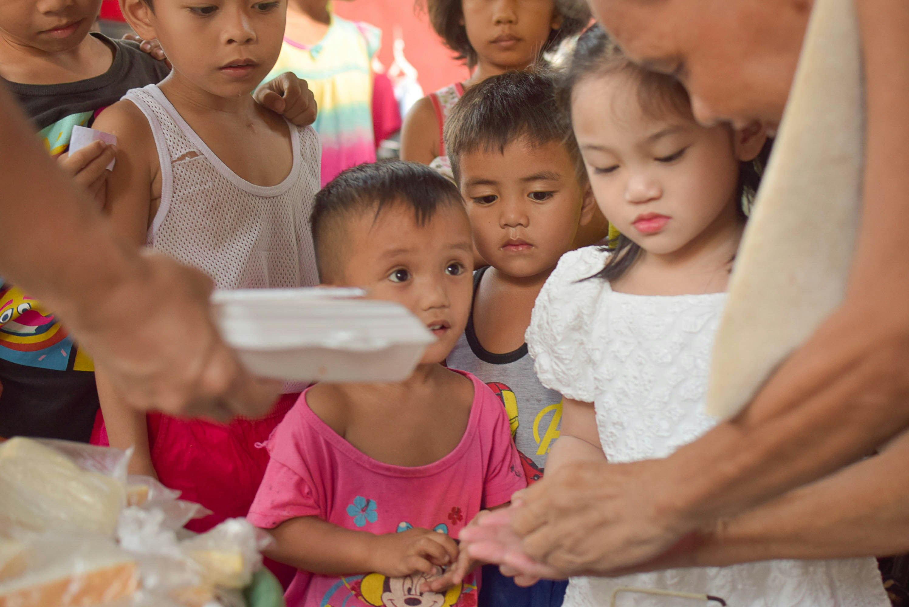 Children receiving meals
